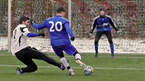muži A, první přípravné utkání roku 2023, TJ Dvůr Králové n. L. - FK Jaroměř, 21.1.2023, foto: Václav Mlejnek